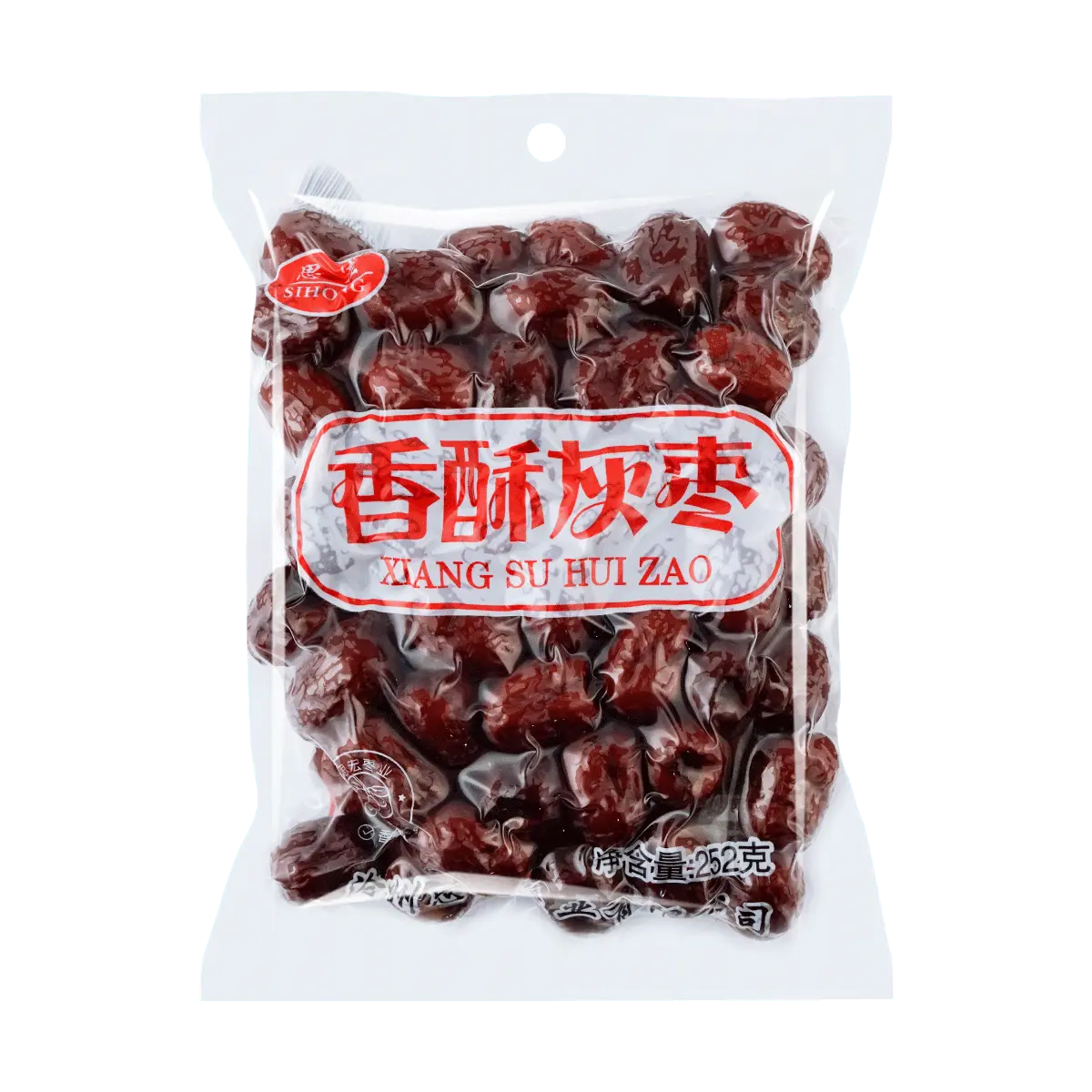 SIHONG Crispy Red Dates 252g - Healthy Snack, Sweet & Crunchy Jujube Fruit