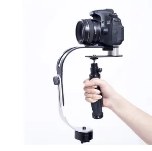 Handheld Camera Stabilizer - Aluminum Alloy Portable Video Steadycam with 3 Counterweights & Gimbal Handle, for DSLR Mirrorless Camera DV GoPro Phone (Max Load 1.5kg)