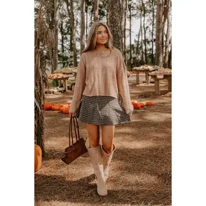Sunday Snuggle Knit Sweater in Iced Mocha