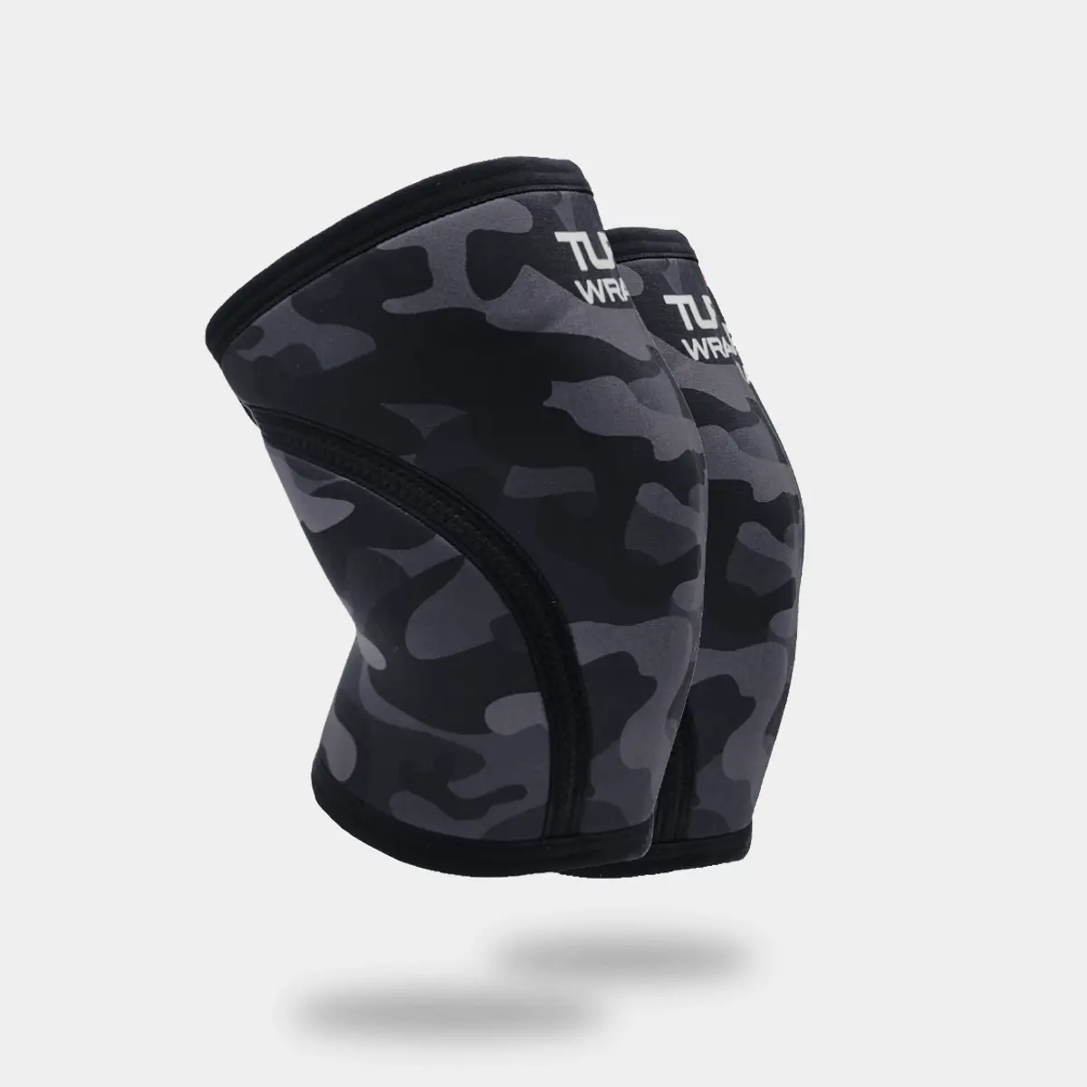 TUFF 7mm Knee Compression Sleeves - Camo Print Knee Supporter for X-Training, Weightlifting, Multi-Size (Black Camo), Knee Compression Sleeve, Compression Therapy Sports Sleeves & Support