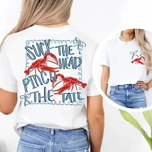 Funny Crawfish Boil T-Shirt, Coquette Crawfish, Louisiana Tee, Whimsical Lobster, Fun Coastal Shirt Summer Beachwear, Gift for Seafood Lovers, Gift for Boys Girls, Trending Shirt, Youth Clothing