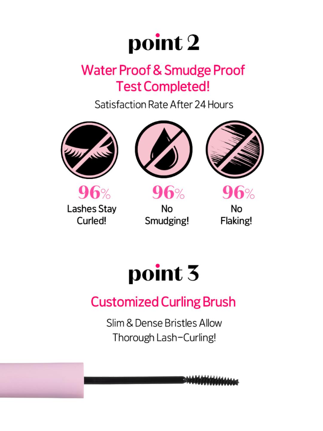 [ETUDE Official] Curl Fix Mascara BOGO | Buy 1 Get 1 Free | 2 Mascaras | #01 BLACK & #04 Volume | 24H Smudge Proof Curl | Volumizing & Lengthening | Waterproof Formula