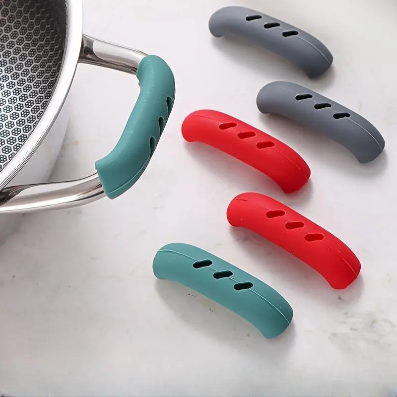Silicone Pot Handles Are Heat-Resistant And Wear-Resistant, Lid Handles, Handles, Heat-Insulating And Anti-Scald Handles