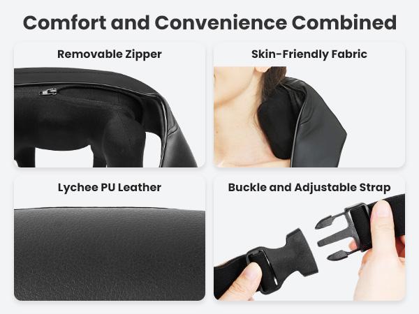 Wireless Neck Massager with Heat, Nekteck 6D Cordless Shiatsu Neck and Back Massager, for Pain Relief Deep Tissue, Ideal Gift for Men and Women