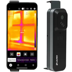 Laurell Wireless Thermal Imaging Camera 512x384 Super Resolution 256x192 IR for Android iOS Smartphones HVAC Home Inspection Cooking