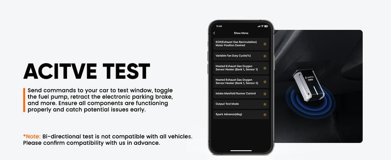 ANCEL Echo Bidirectional OBD2 Scanner – Full System Diagnostics, Oil & Brake Reset, Battery Registration, Bluetooth iOS & Android