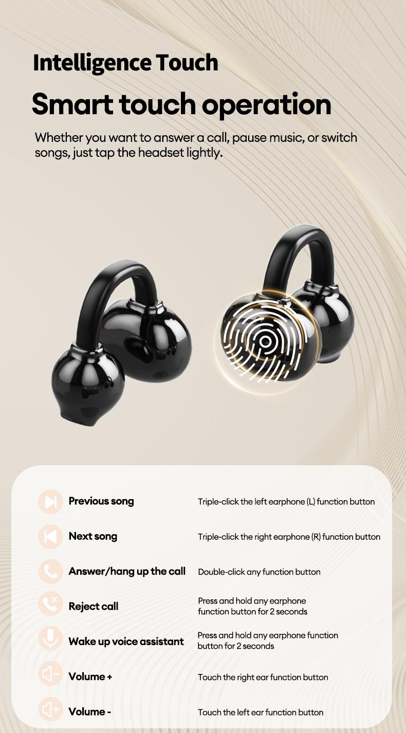 MGALL X22 Fashionable Clip-On Wireless Headphones with Handbag‑Style Light‑Luxury Leather Texture, Comfortable Fit, 2025 Bluetooth 6.0, LED HD Display, HiFi Sound, Sport & Travel Ready, Perfect Gift for Girlfriend, Audio Earbuds for Music & Calls