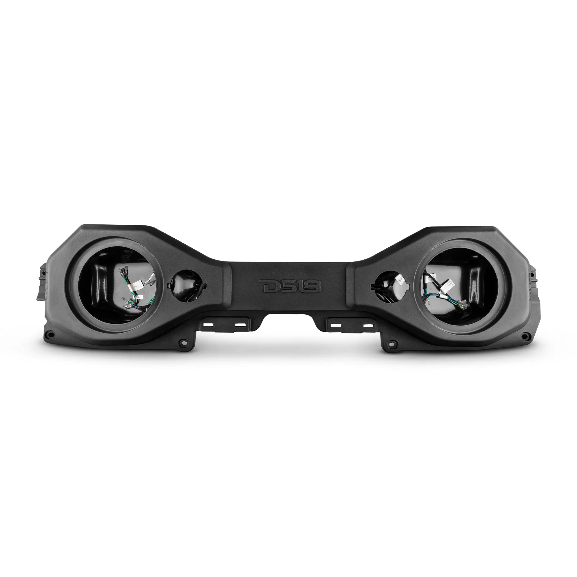 DS18 Black Car Stereo Speaker Overhead Bar System for Jeep JL/JLU, JT - Bolt-On Rack, Plug & Play, Factory Harness Audio Upgrade - Fits 2 x 8" Speakers, 2 x 3.78" Tweeters
