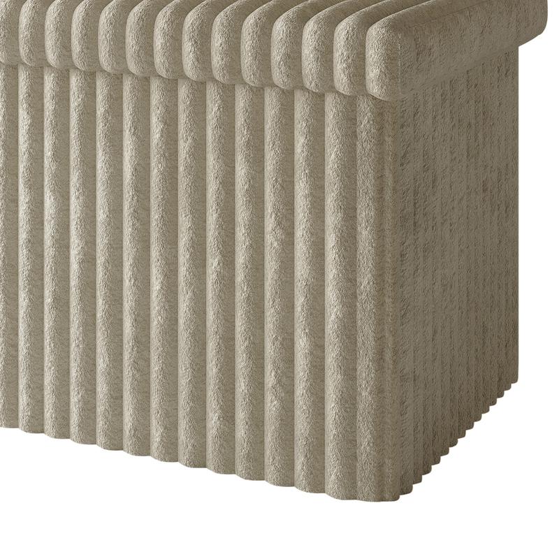 Favorer Florence 30" Tufted Upholstered Folding Storage Ottoman Bench