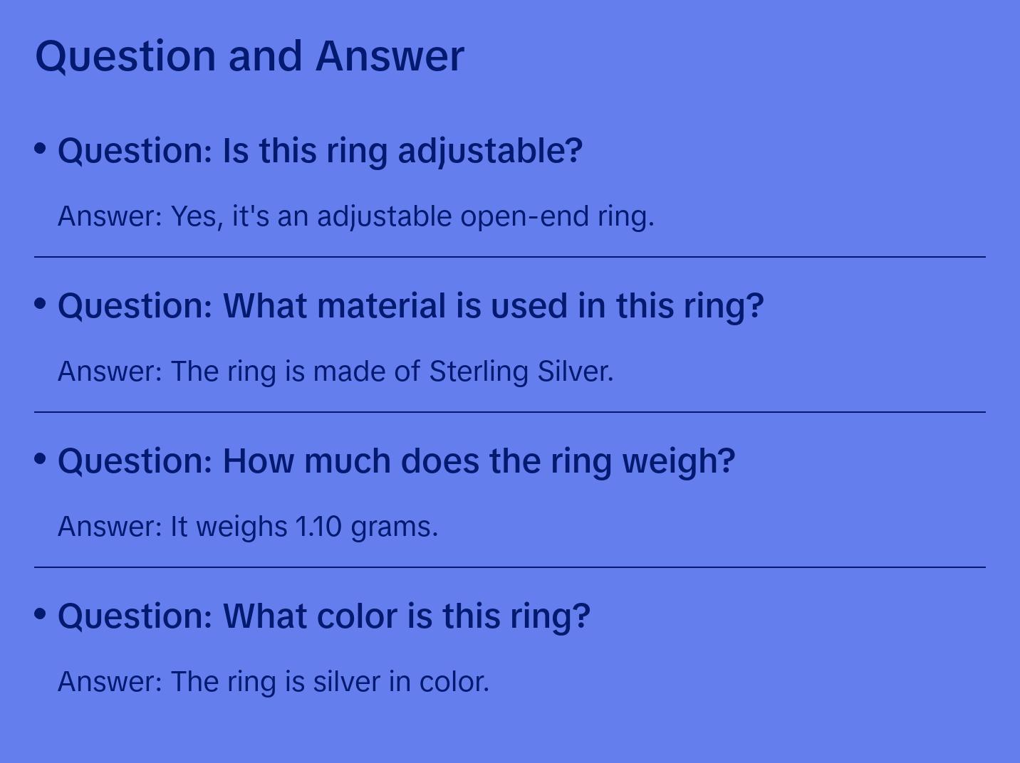 Flower Design Knuckle Ring