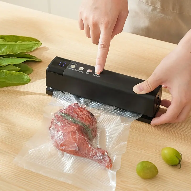 Multifunctional Automatic Kitchen Food Sealer Machine, Portable Handheld USB Rechargeable Vacuum Sealer Vacuum Sealing Machine with Snack Seal System, 1200mah Lithium Battery, Vacuum Sealer For Food