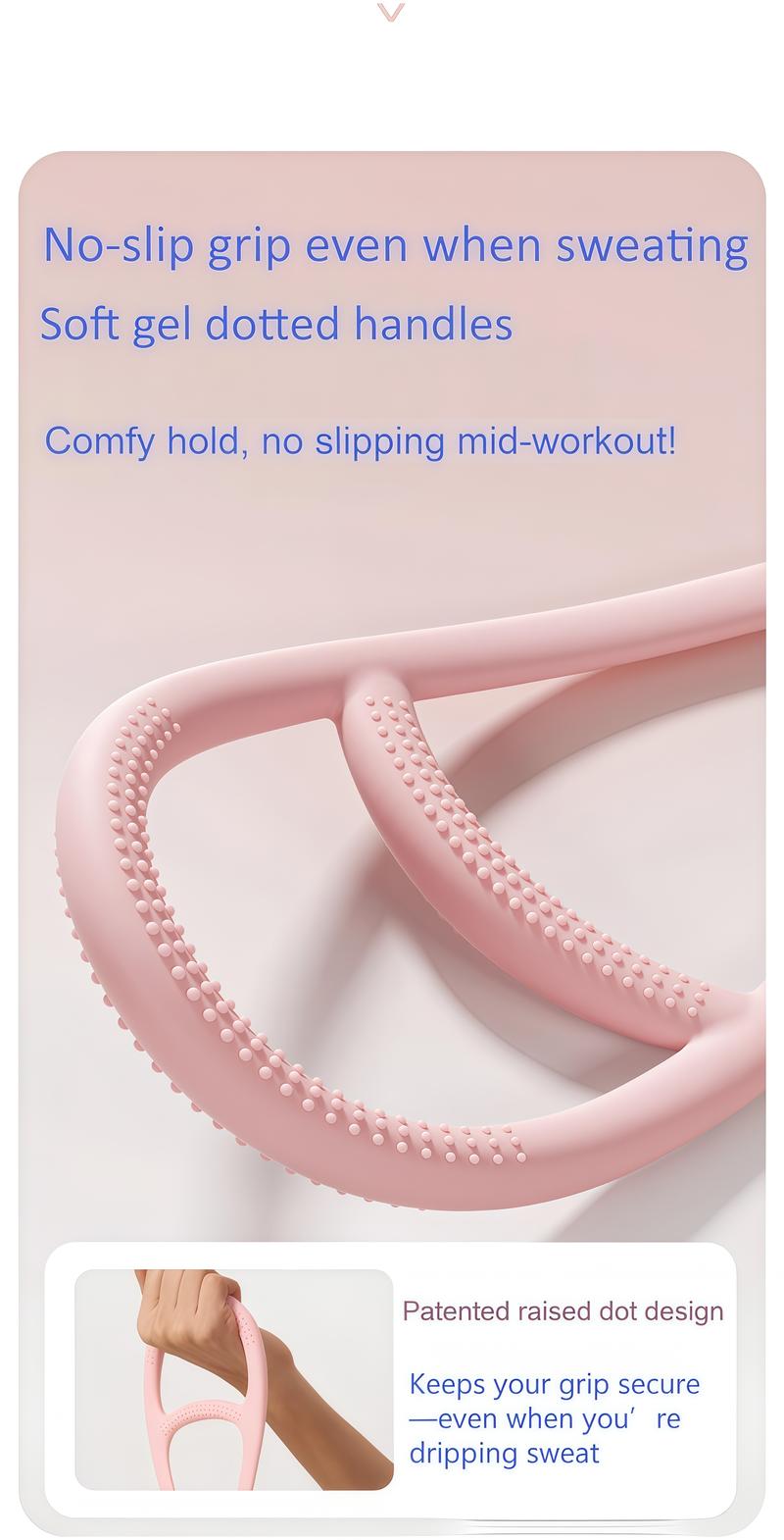 VibeGear 3-in-1 All-in-One Bands Resistance Bands Figure 8 Exercise Bands for Women TPE Material Arm & Chest Expander for Home Gym Yoga Muscle Toning Stretching Gear