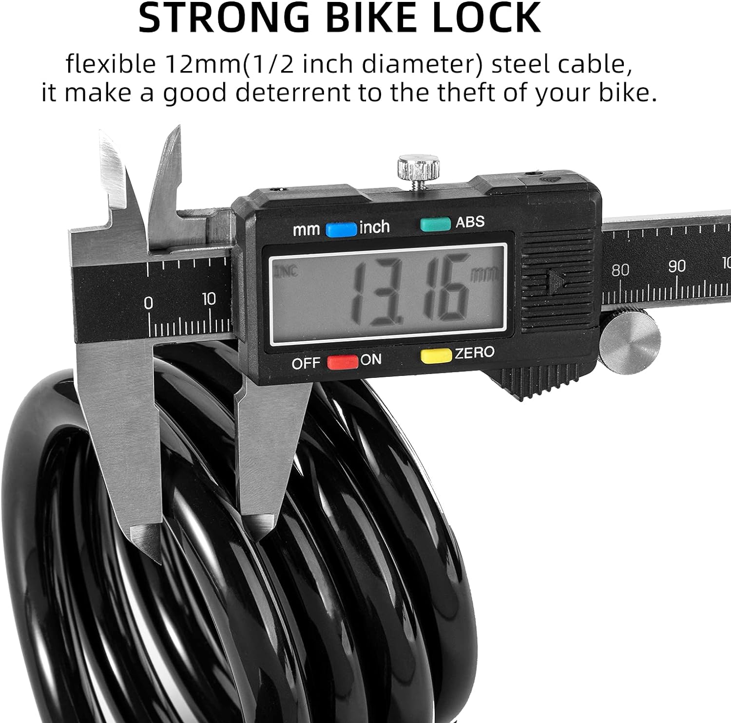 ROCKBROS 4ft Bike Cable Lock - Secure, Lightweight with Mounting Bracket ROCKBROS 4ft Bike Cable Lock - Secure, Lightweight with Mounting Bracket
