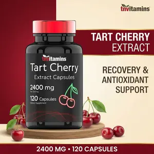 Tart Cherry Capsules (2400 MG - 120 Count) | from Montmorency Cherry Extract | Provides Antioxidants, Anthocyanins, & Phytonutrients | Tart Cherry for Sleep and More! | Non-GMO, Made in The USA!