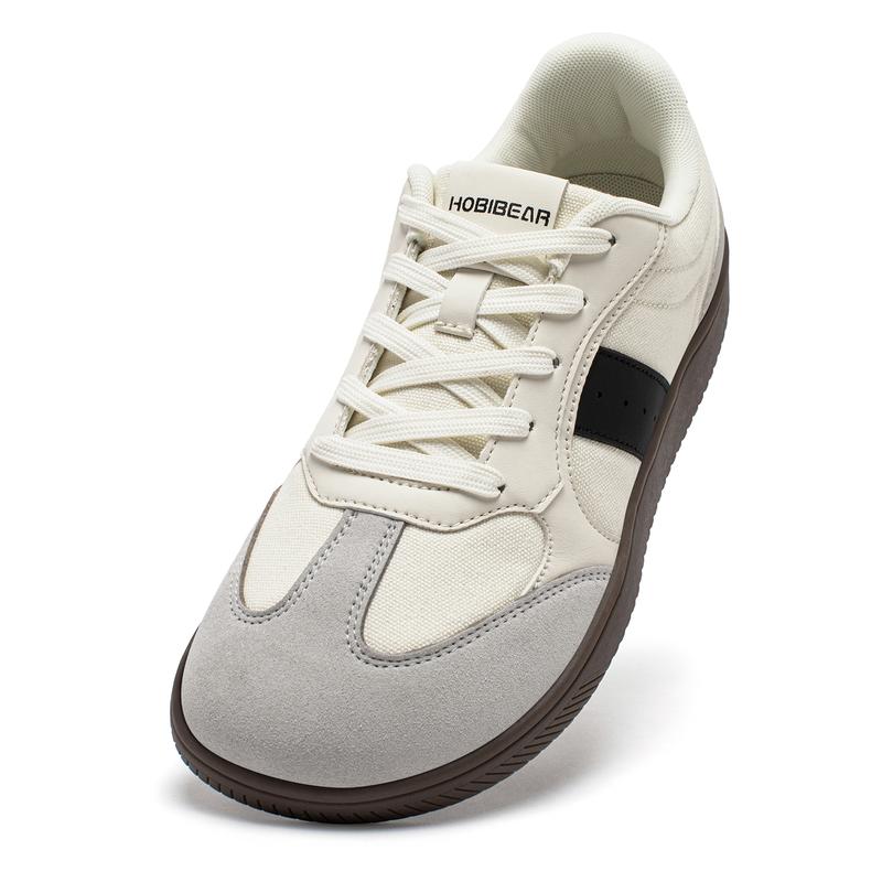 HOBIBEAR Spring Autumn Retro German Training Shoes Men's Wide Head Flat Shoes Versatile Trendy Men's Fashion Casual Sports Board Shoes Sneaker Trainer