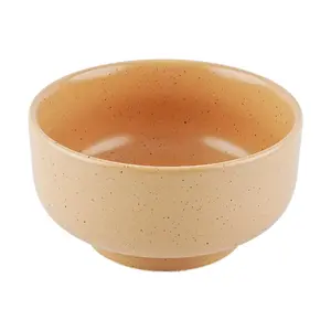 POLAATHOME Korean Eggshell Matte Ceramic Soup Bowl - Medium 5" Diameter, 2.6" Deep - Elegant Matte Finish, Perfect for Ramen, Udon, Cereal, and Serving