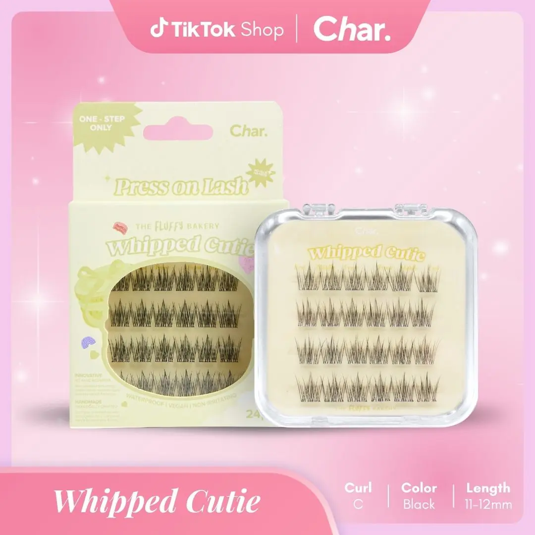 Whipped Cutie - Pre-Glue Lashes, Natural, Soft ,Sweet , C-Curl 11-12mm