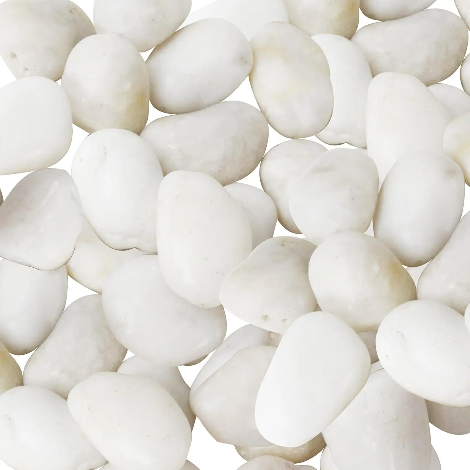 [Back to School] High Polished Natural River Pebbles (2-3 in, 5 lbs Bulk) - Safe Aquarium Supplies, Easy-to-Use Decoration for Fish Tanks, DIY Projects
