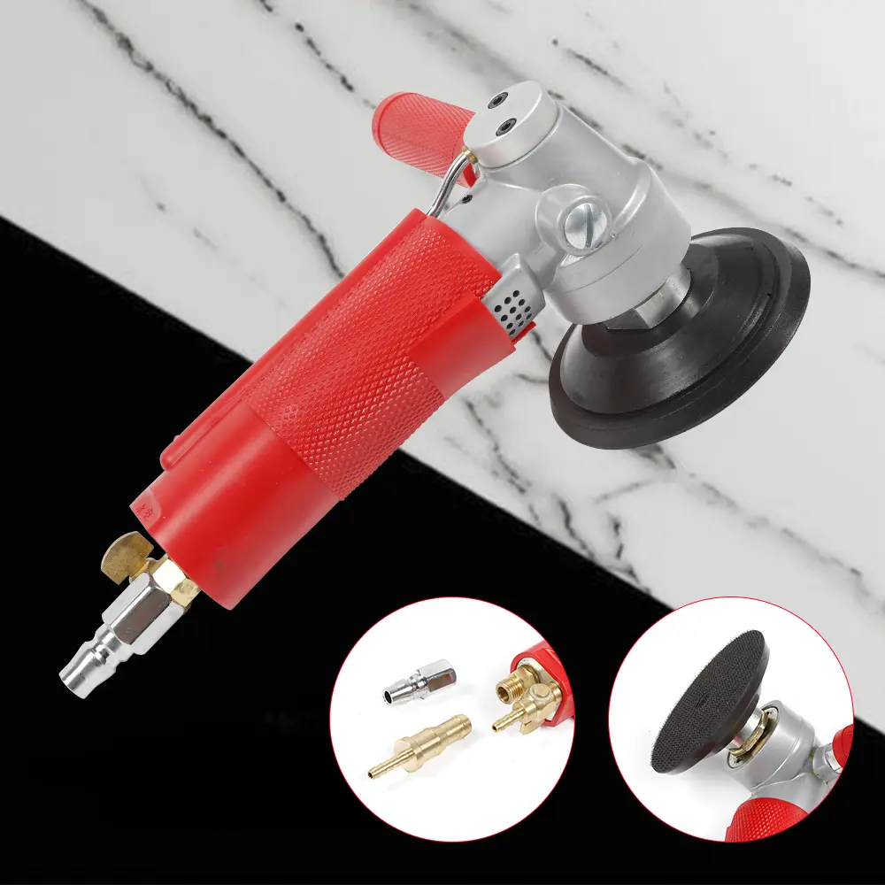 Air-Powered Stone Polisher with 16CFM Power, 3.57 lbs Lightweight Design, Ergonomic Handle, Wet/Dry Functionality, Ideal for Marble & Granite,summervibes, 0-5500 Rpm, 0.45M³/Min/ 16Cfm