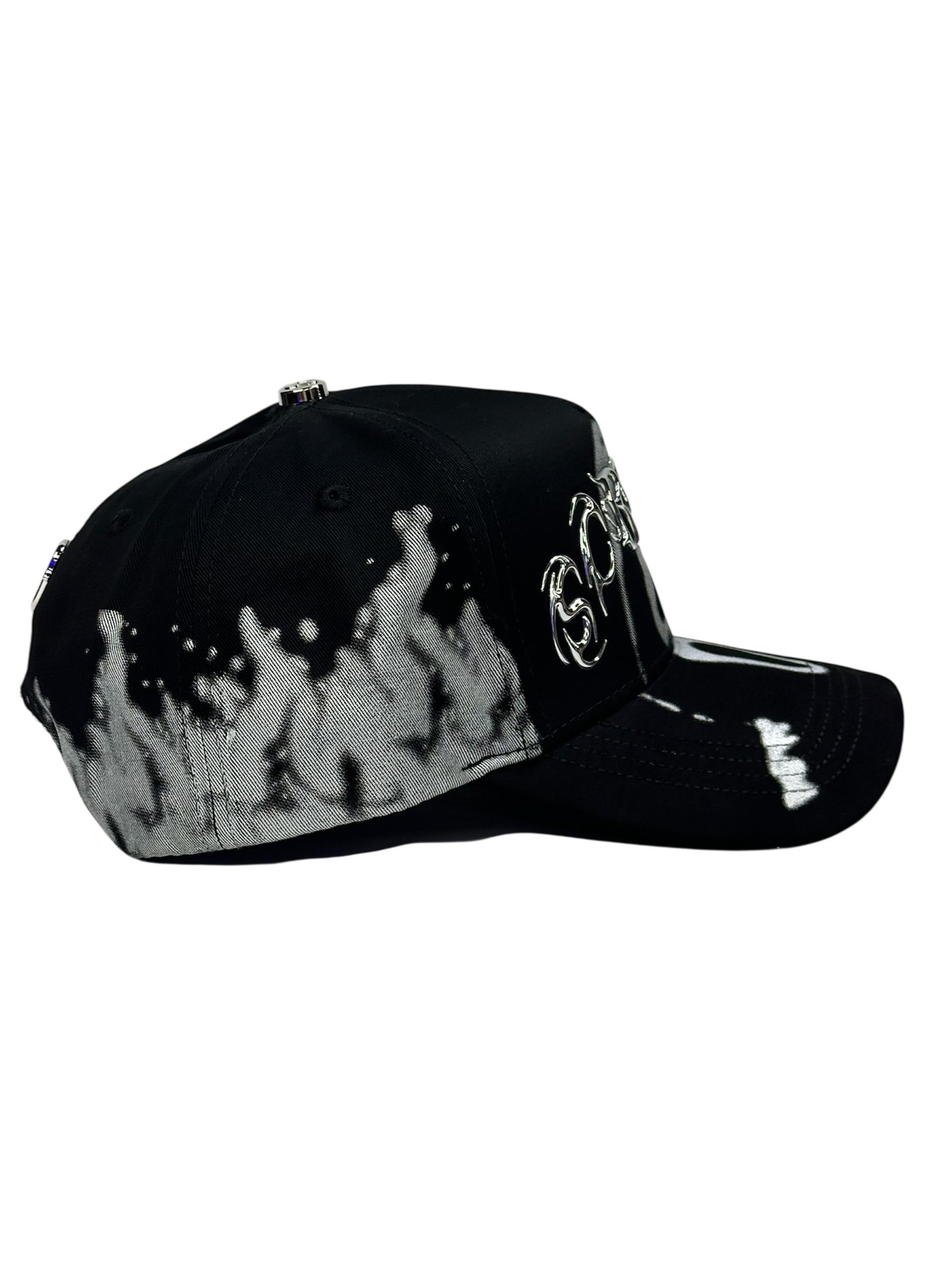2026 Barbas Hats "Scream" Premium Streetwear Snapback – Black Adjustable Unisex Hat for Men & Women Featuring Gothic Letter Embroidery and Bold Graphic Design Inspired by Modern Urban Fashion