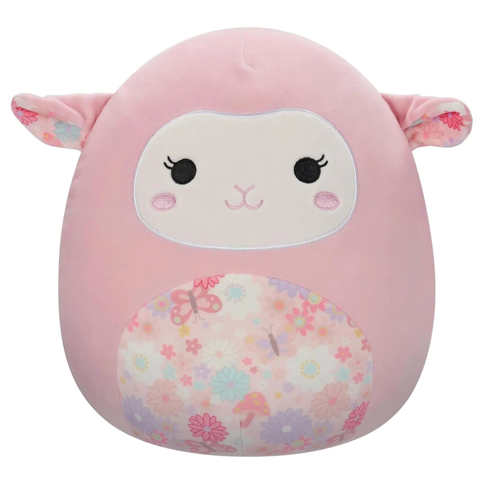 Squishmallow 12 in Soft Stuffed Animal, Lala the Pink Lamb Soft Plush Stuffed Toy