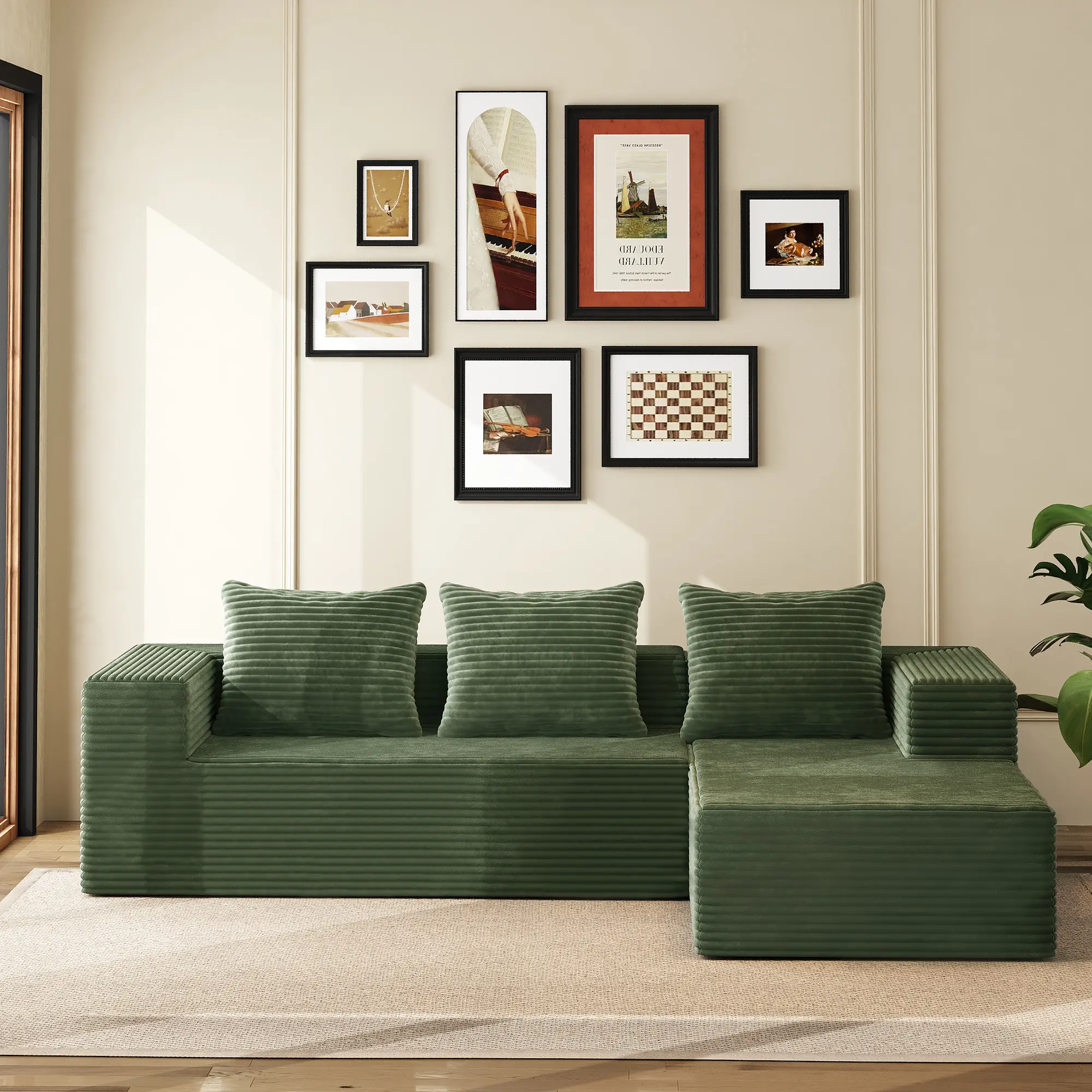 Green(68"D x 104"W x 24.4"H)