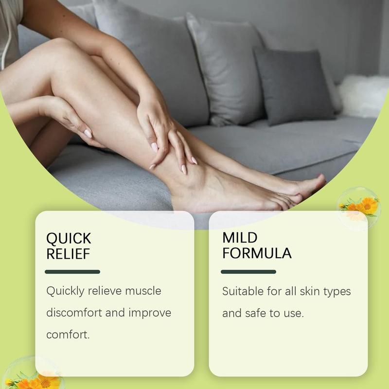 Senzio Miracle balm Leg care cream - Gentle Formula for All Skin Types, Soothes Swollen Legs and Relieves Muscle Discomfort (1.05oz)