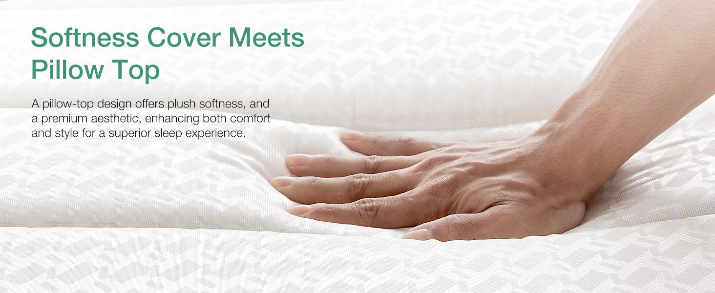 Hybrid Mattress Fiberglass-Free Full/Queen/King -6/8/10/12/14 Inch-Perfect Balance of Softness & Firmness: High-Quality Mattress for All Sleepers & Body Alignment-Motion Isolation Mattress Hybrid Mattress Fiberglass-Free Full/Queen/King -6/8/10/12/14 Inch-Perfect Balance of Softness & Firmness: High-Quality Mattress for All Sleepers & Body Alignment-Motion Isolation Mattress