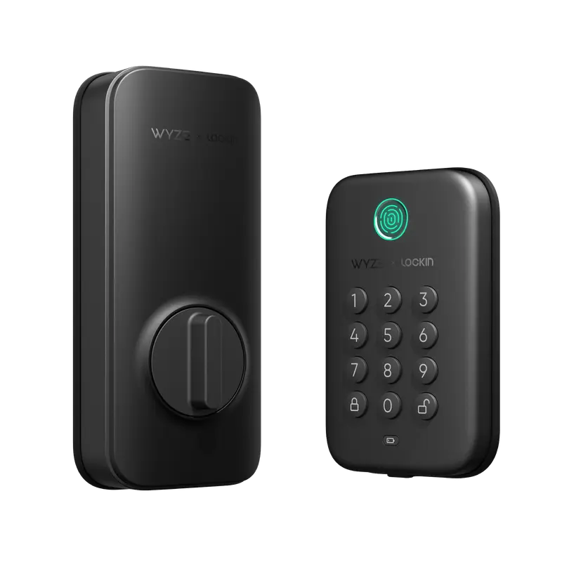 Wyze Lock Bolt — Fingerprint Keyless Security Lock, Smart Bluetooth Deadbolt Replacement, IPX5 Weatherproof, Auto-Lock, Smartphone Control