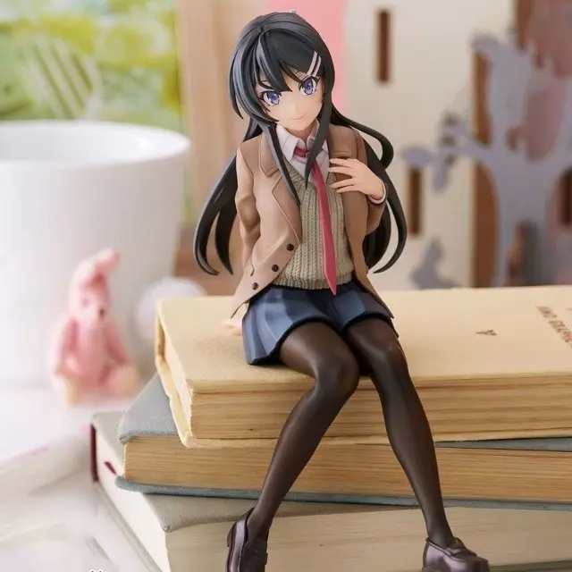 10cm Mai Sakurajima "Instant Noodle" Figure – Anime Character Statue/Collectible – Desktop Ornament