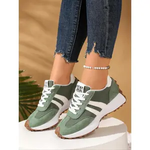 Spring & Fall Trendy Sport Shoes, Casual Trainers, Pointed Toe Asymmetrical Design, Medium Width, Rubber Sole, Casual Low Top, All-Season Comfort