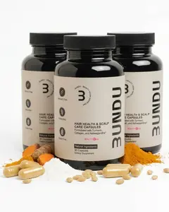 BUNDU Daily Hair Support Supplement X3| Plant-Based &amp; Cruelty-Free | Non-GMO