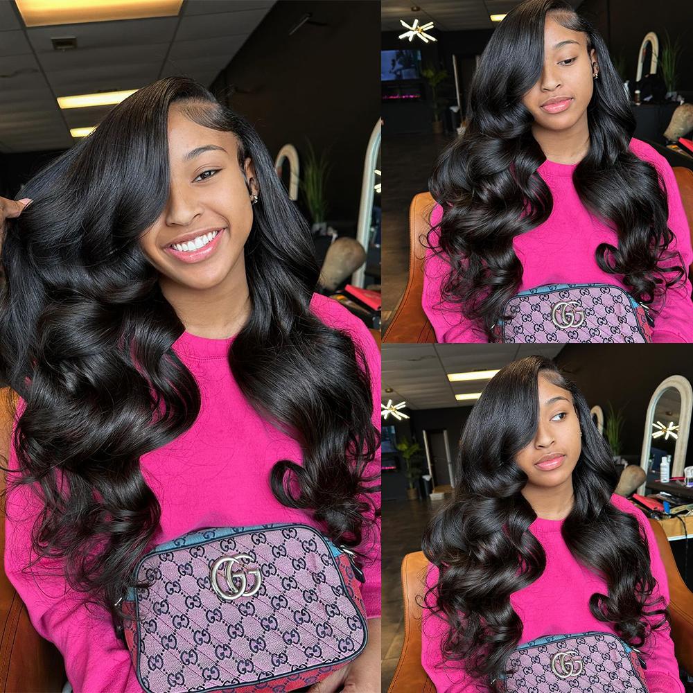 Body Wave Human Hair Quick Weave Bundles with 2x6 Closure 30inch Straight Sew In Hair Extensions Brazilian Hair Bundles 3 Bundles with 4x4 Closure Body Wave Human Hair Quick Weave Bundles with 2x6 Closure 30inch Straight Sew In Hair Extensions Brazilian Hair Bundles 3 Bundles with 4x4 Closure