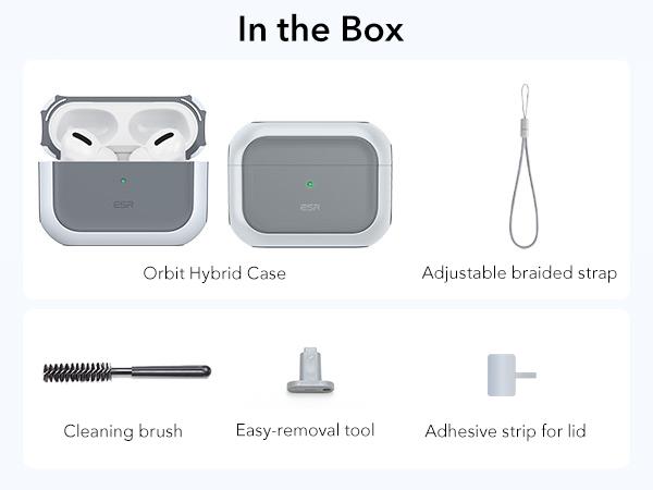 ESR for AirPods Pro 3 Case, Compatible with AirPods Pro 3rd Generation Case (2025), Compatible with MagSafe, Full Drop Protection Cover with Lanyard