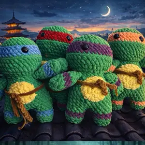 Ninja turtle plushies