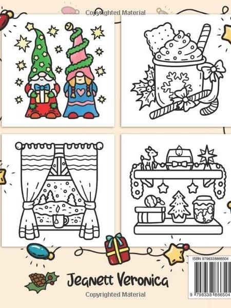 Cozy Girl Christmas Coloring Book: Bold and Easy Designs for Adults & Teens