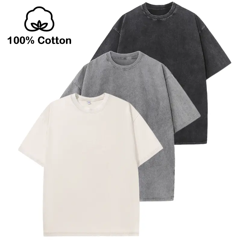 Zaitun Menswear 100% Cotton Oversized Short-Sleeve T-Shirt - Loose Fit, Vintage Washed, Soft, Breathable, Plain Beige Crewneck, Unisex Casual Top for Everyday Wear, Shortsleeve, Tshirt, Unisex Retro, Everyday Basics, Round Neck, Casual Shirt, Classic Crew