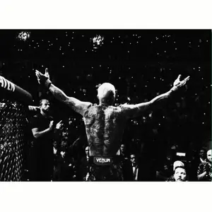 UFC Brazin Charles Oliveira Black & White Flag - Do Bronx - Aesthetic Wall Decor - 2-Sided Wall Flags, Decorative Flags, Room Decor Flags, Hanging Decor