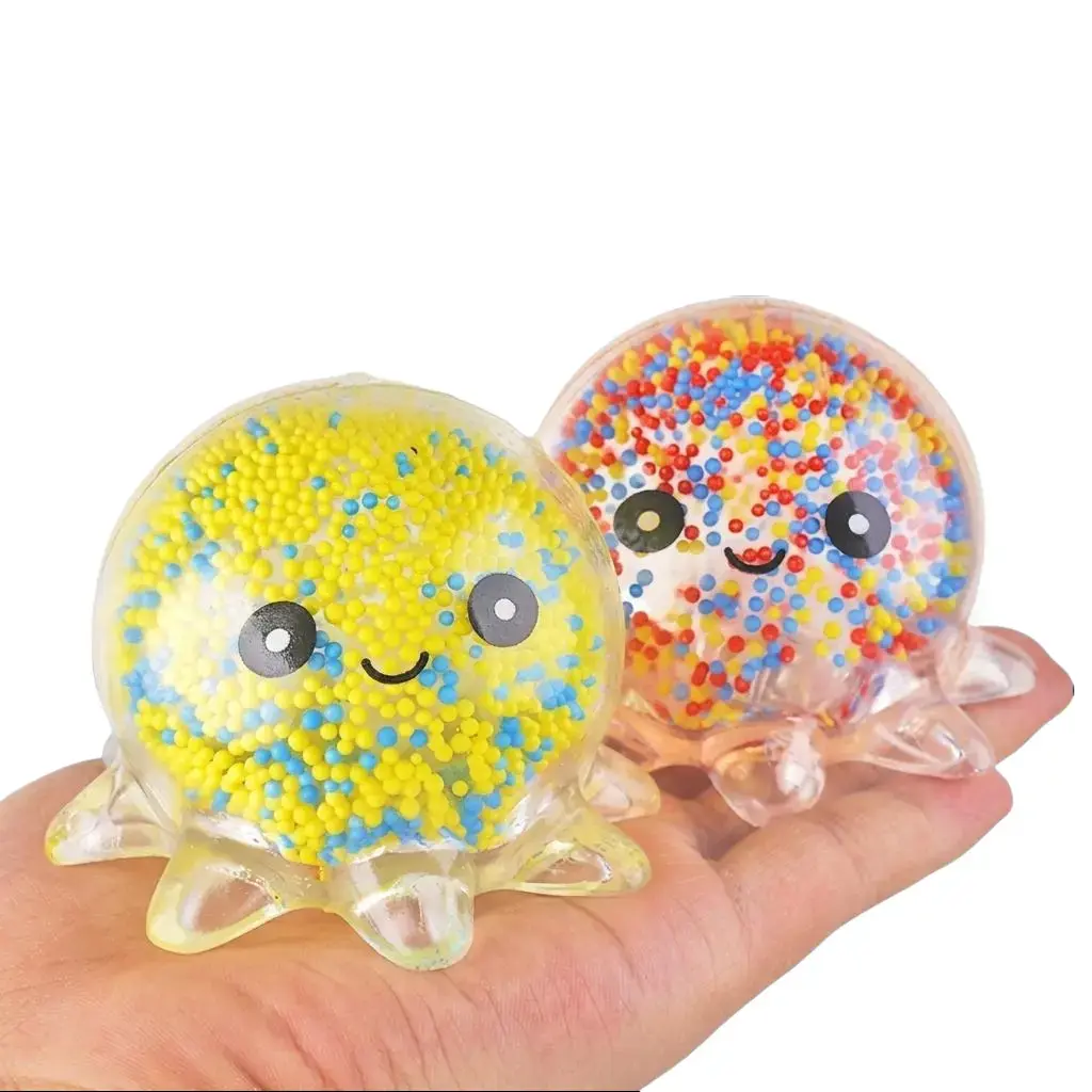 2-Pack Octopus Orbeez Splat Squishy Stress Ball • Random Colorful Cute Squeeze Toy for Kids & Adults • Stress Relief Fidget Toy & Party Favors