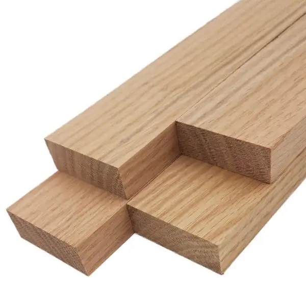 Red Oak Lumber Board - 3/4" x 2" (4 Pcs)