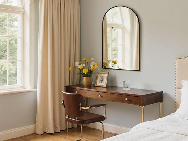 Bathroom Mirrors for Wall, Bathroom Mirrors for Over Sink, Metal Framed with HD Shatter-Proof Glass for Entryway, Living Room, Bedroom