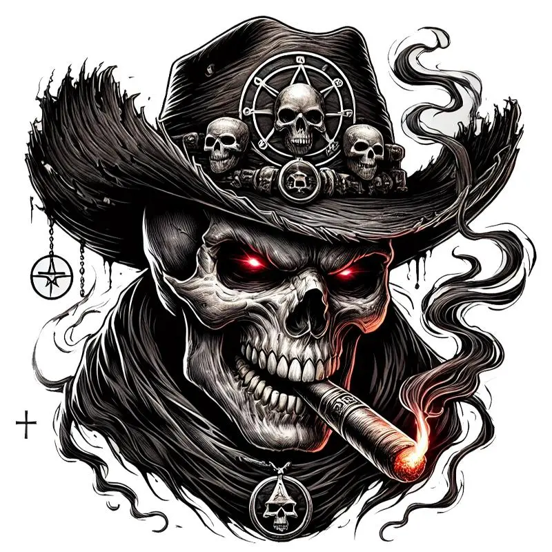 1/3/5pcs Car Skull Stickers Decorative Body Stickers Car Stickers Accessories Personalized stickers