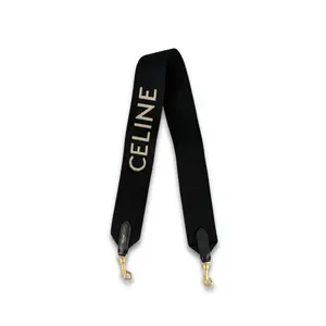 Pre-owned Celine Wool Bag Accessories Short Logo Strap