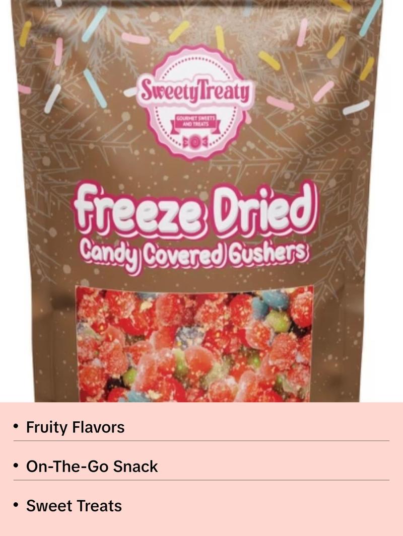 cotton candy covered gushers fruit shop