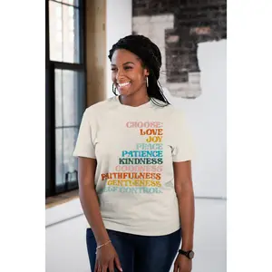 Fruit of the Spirit Christian T-Shirt - Eco-Friendly Organic Cotton Tee