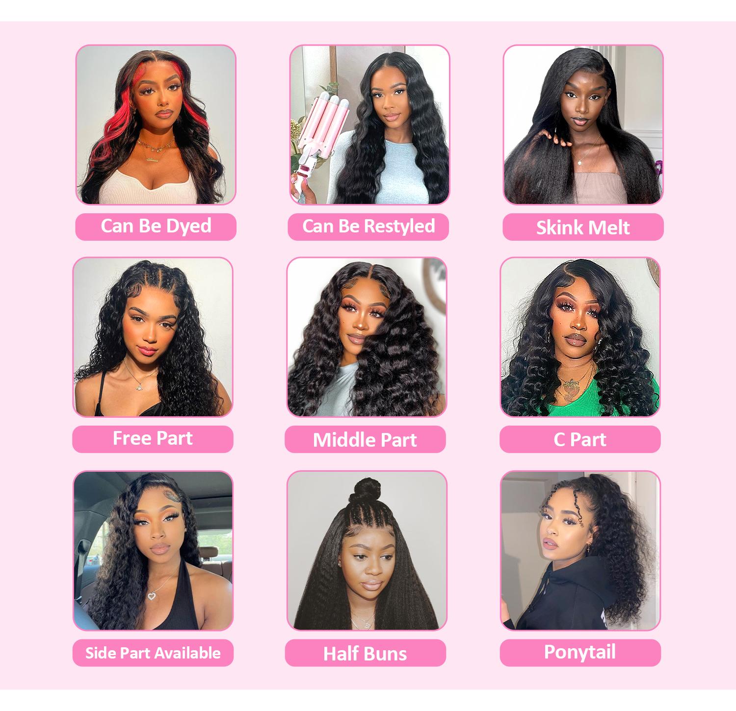 Reshine Long Water Wave 13x4 HD Lace Front Human Hair Wigs For Women Natural Hairline Thequeenleora Same Wigs