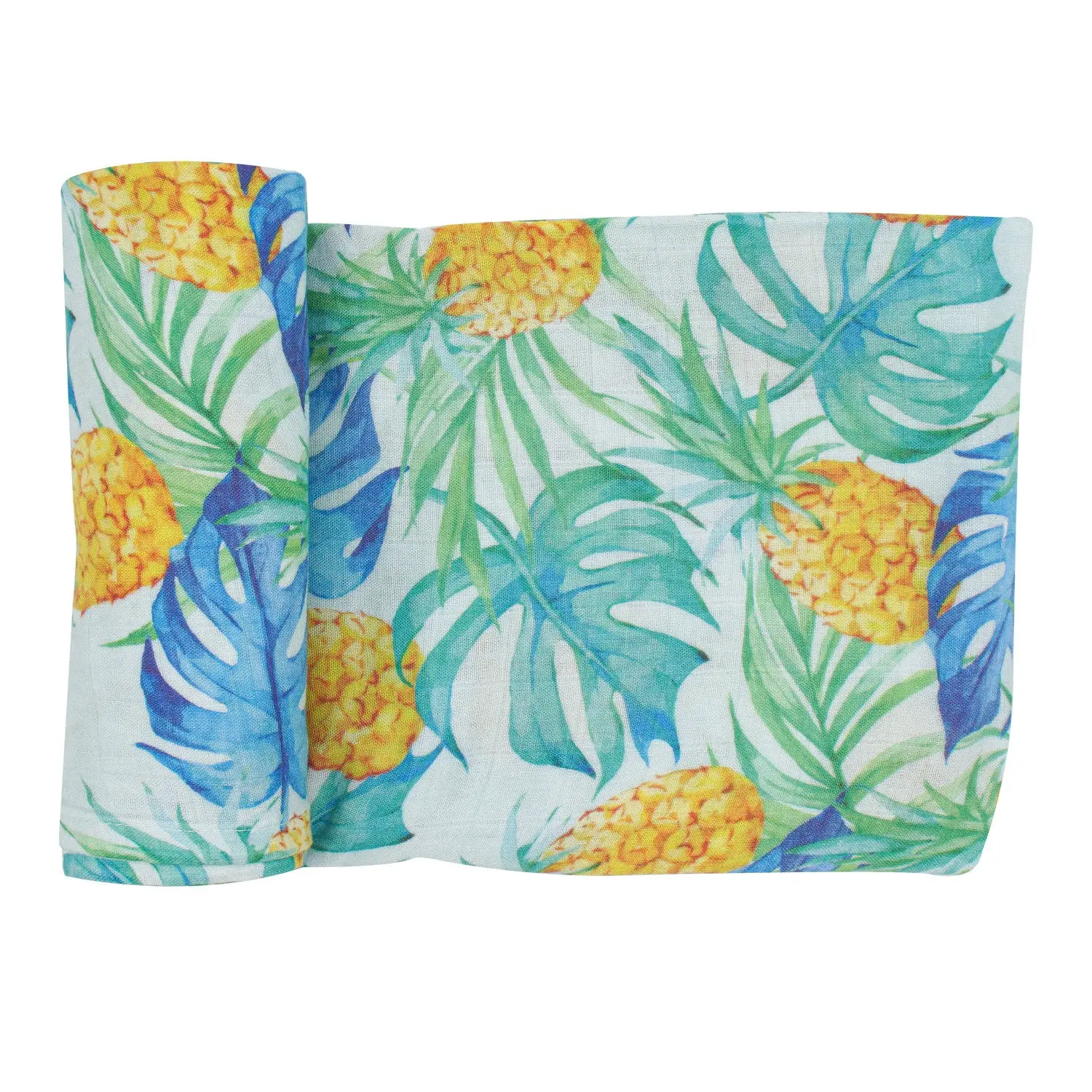 Muslin Swaddle - Pineapple and Banana Leaves