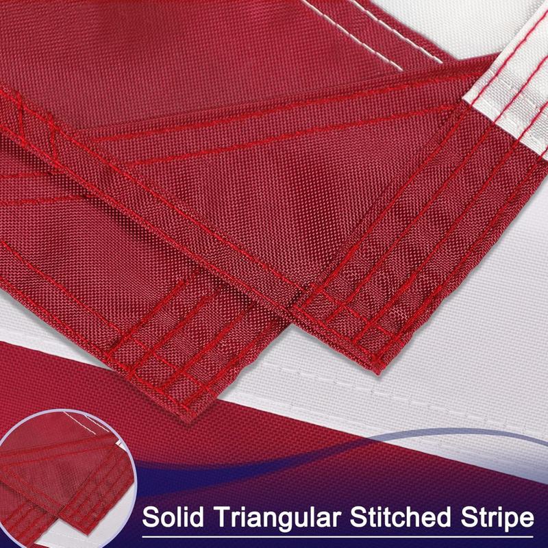 100% Embroidered American Flags 3x5 Ft Outside,American Flag Outdoor Heavy Duty,Us Flag 3x5 Longest Lasting Usa Flag, Built For Outdoor Banners Water Proof