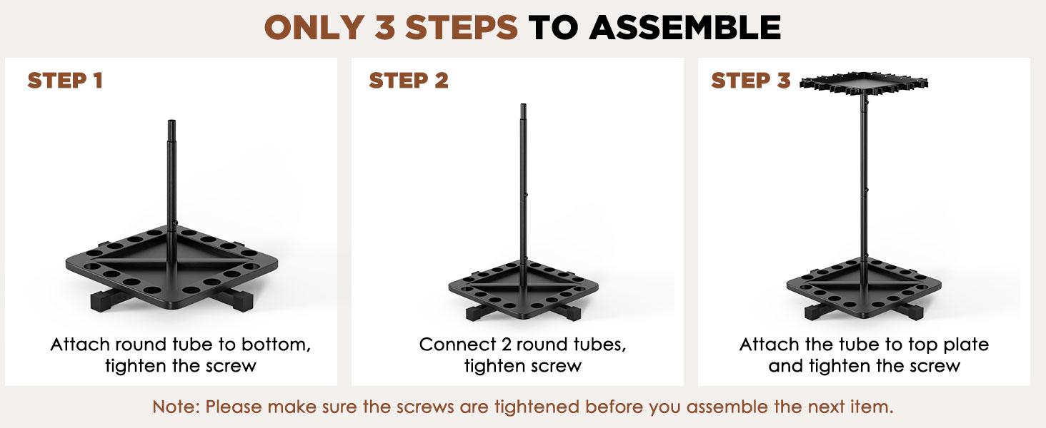 Carbon Steel 360° Rotating Fishing Rod Holder for Garage Holds 16 Rods Easy Install Space Saving Sturdy Rack Organizer for Men Black Bracket Shelf