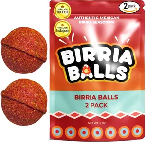 Birria Bombs 2-Pack | Authentic Mexican Seasoning | Birria Bomb Balls for Tacos, Stews, Quesabirrias, Nachos, Burritos | Spice Mix for Slow